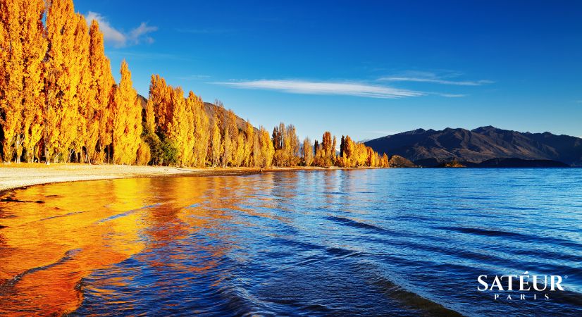 Queenstown, New Zealand – forslag til utsikt over innsjøen